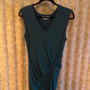 NWT teal sleeveless v-neck dress size Large